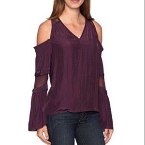 Ramy Brook Faretta Merlo Cold Shoulder‎ V-neck Size S